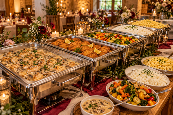 Regionales Cateringbuffet von Tretreus-Mini-Catering